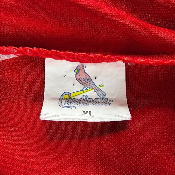 St Louis Cardinals Shirt Mens XL Red Gray 1/4 Zip Shirt Baseball Sports Training - Picture 7 of 9